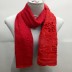 Cotton Half Net Stole- Red